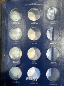 AMERICA in SPACE sterling silver proof set 24 MEDALS Franklin Mint