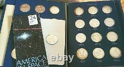 America in Space Franklin Mint Sterling Silver 25 Medals Proof Set 1st Edition