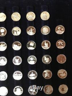 America in Space Mini Coin Collection 1977 Franklin Mint Sterling Silver NASA