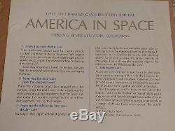 America in Space Mini Coin Collection 1977 Franklin Mint Sterling Silver NASA