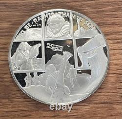 American Bicentennial. 925 Silver Medal Official State of NORTH CAROLINA, 21gr