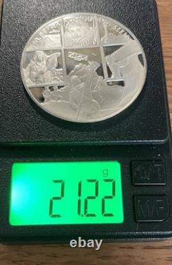 American Bicentennial. 925 Silver Medal Official State of NORTH CAROLINA, 21gr
