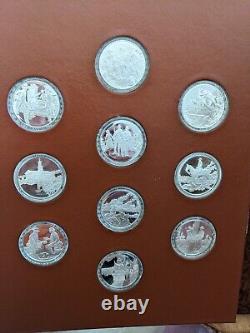 American Heritage Medallic History Civil War Silver Set Album 50 Sterling Coins