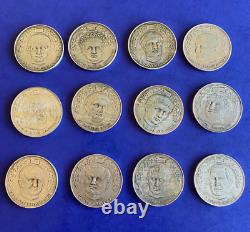 Antique 1973 SPQR Set of 12 CAESARS Medals Franklin Mint 40g each 1.3 oz each