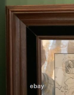 Antique STERLING Silver World Map Royal Geographical Society by FRANKLIN MINT