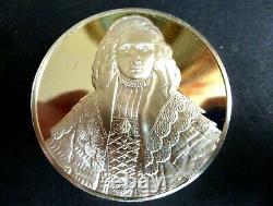 Art Sterling Silver Medal Rembrandt Portrait of Agatha Bas Wife of Nicolaes Van