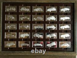 Awesome 100 Pc. Sterling Silver Centennial Car Ingot Collection Set Franklin Mint