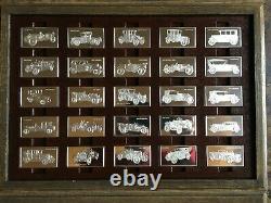 Awesome 100 Pc. Sterling Silver Centennial Car Ingot Collection Set Franklin Mint