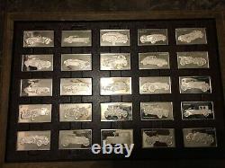 Awesome 100 Pc. Sterling Silver Centennial Car Ingot Collection Set Franklin Mint