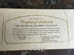 Awesome 100 Pc. Sterling Silver Centennial Car Ingot Collection Set Franklin Mint