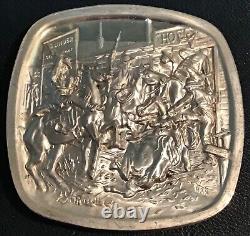 BEAUTIFUL, Rare Vintage? The Old West Lincoln Mint 4oz. 925 Sterling Silver