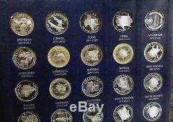 BJSTAMPS 1970 Franklin Mint 50 States of Union 23 Toz Sterling silver in book