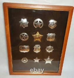 Badges of the Great Western Lawman Franklin Mint 1987 Sterling & Coin Silver