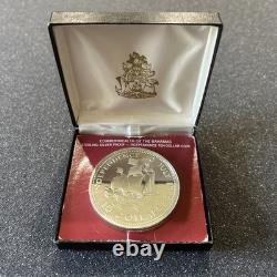 Bahamas Independence Day 1973 10 Dollar Sterling Silver Proof Coin Franklin Mint