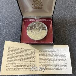 Bahamas Independence Day 1973 10 Dollar Sterling Silver Proof Coin Franklin Mint
