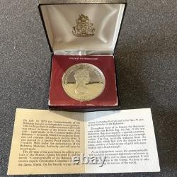 Bahamas Independence Day 1973 10 Dollar Sterling Silver Proof Coin Franklin Mint