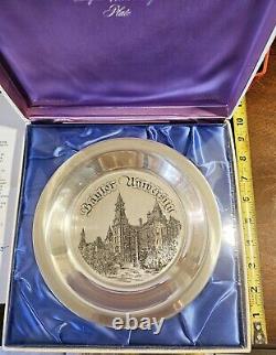 Baylor University Franklin Mint Sterling Silver Plate