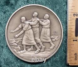 Bible Jesus Parable of Blind Man Sterling Silver 925 Medal 131 Gr. Franklin Mint