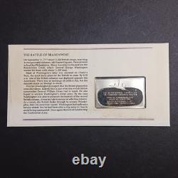 Bicentennial Proof Ingot. 925 Silver Commemorative Franklin Mint 1st Day Cover