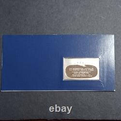 Bicentennial Proof Ingot. 925 Silver Commemorative Franklin Mint 1st Day Cover
