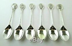 Boxed Set of Royal Horticultural Society Sterling Silver English Flower Spoons