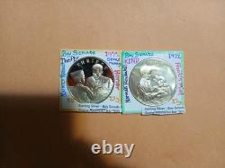 Boy Scouts Sterling Silver Coins Lot of 10 Norman Rockwell Franklin Min