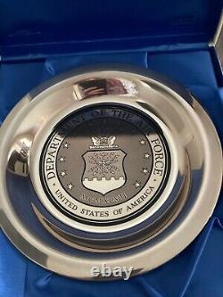 COA 1977 Franklin Military Official Air Force Assoc SOLID Sterling Silver Plate