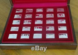 Cased Set Of 25 Proof Quality Sterling Silver Ingots, Elizabeth Our Queen