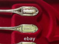 Catholic Franklin Mint Sterling Silver APOSTLE SPOONS in Case withHistory Story