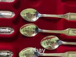 Catholic Franklin Mint Sterling Silver APOSTLE SPOONS in Case withHistory Story