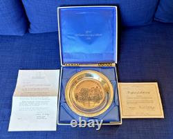 Catholic University of America 1976 Sterling Silver Franklin Mint Plate +Box/COA