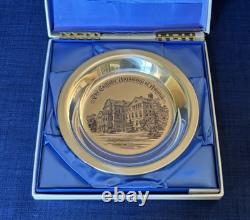 Catholic University of America 1976 Sterling Silver Franklin Mint Plate +Box/COA