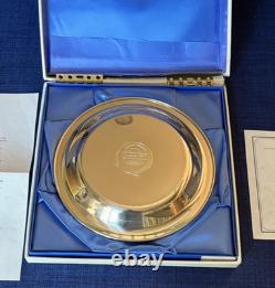 Catholic University of America 1976 Sterling Silver Franklin Mint Plate +Box/COA