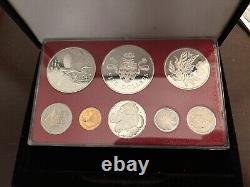 Cayman Islands Proof Set 1979 Franklin Mint Sterling Silver Coins 92.5%