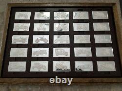 Centennial Car Ingot Collection Sterling Silver Set Minted By The Franklin Mint
