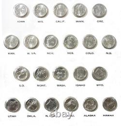 Coins Franklin Mint States Of The Union Mini-coin Set, Sterling Silver New