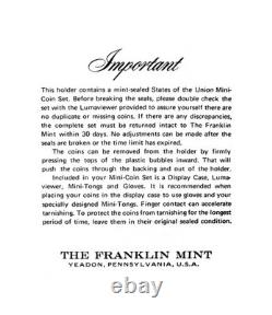 Coins Franklin Mint States Of The Union Mini-coin Set, Sterling Silver New