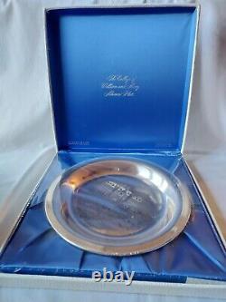 College of William & Mary Alumni Plate Sterling Silver Franklin Mint in Box