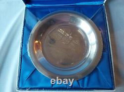 College of William & Mary Alumni Plate Sterling Silver Franklin Mint in Box