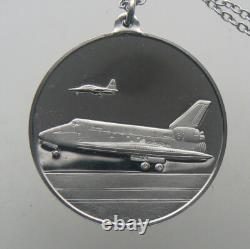 Columbia Space Shuttle Eyewitness Medal Sterling Silver Limited Ed FRANKLIN MINT