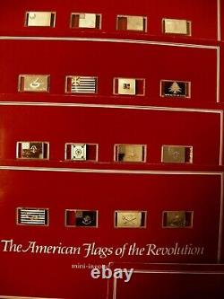 Complete 13 CARDS- THE AMERICAN FLAGS OF THE REVOLUTION MINI INGOT COLLECTION