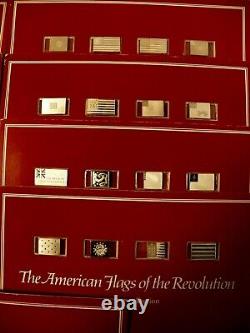 Complete 13 CARDS- THE AMERICAN FLAGS OF THE REVOLUTION MINI INGOT COLLECTION