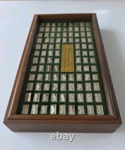 Complete Franklin Mint Set of 100 Centennial Car Mini-Ingot Silver Collection