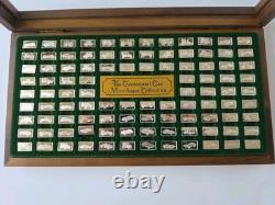 Complete Franklin Mint Set of 100 Centennial Car Mini-Ingot Silver Collection