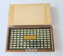Complete Franklin Mint Set of 100 Centennial Car Mini-Ingot Silver Collection