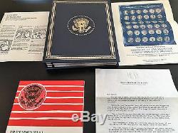 Complete Set Franklin Mint Presidential Commem Medals Sterling Silver 1970