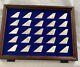 Complete Set Of Franklin Mint Airline Tail Emblem. 925 Ingots 1977-1980