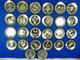 Complete Set Of 26 Franklin Mint Sterling Silver Mini. Floral & Alphabet Plates