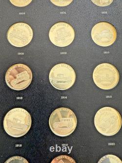 Complete Set of (3)1969 Franklin Mint Sterling Silver Antique Car Coins