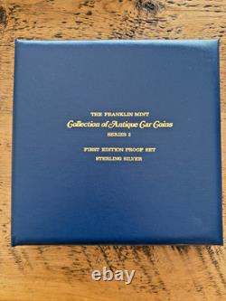 Complete Set of (3)1969 Franklin Mint Sterling Silver Antique Car Coins